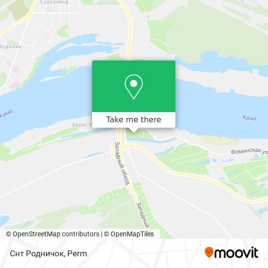 Снт Родничок map