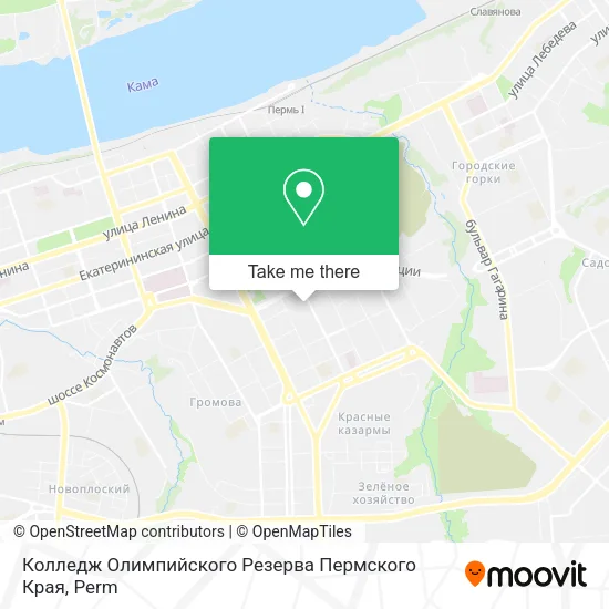 Колледж Олимпийского Резерва Пермского Края map