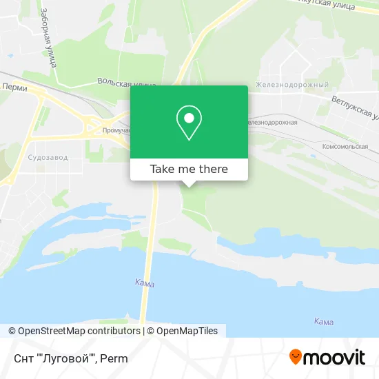 Снт ""Луговой"" map