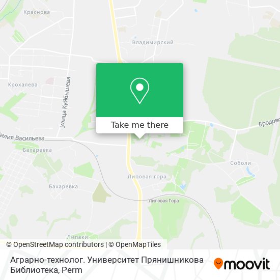 Аграрно-технолог. Университет Прянишникова Библиотека map