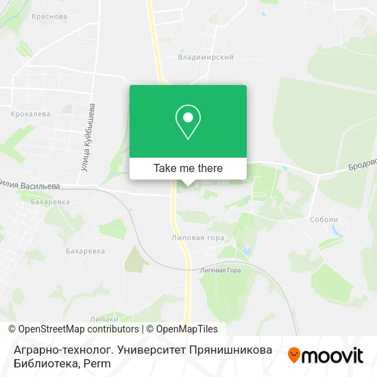 Аграрно-технолог. Университет Прянишникова Библиотека map