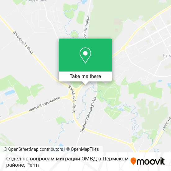 Отдел по вопросам миграции ОМВД в Пермском районе map