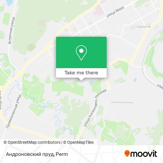 Андроновский пруд map