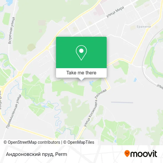 Андроновский пруд map