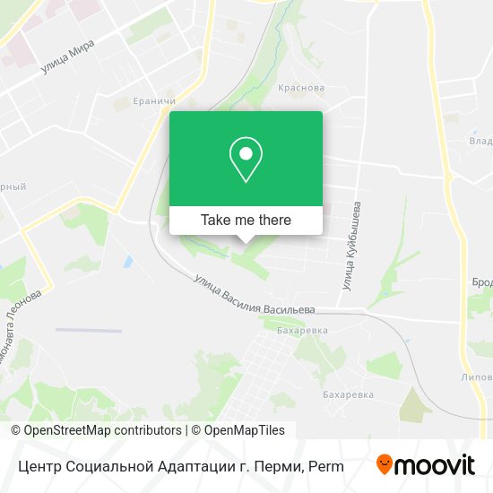 Центр Социальной Адаптации г. Перми map