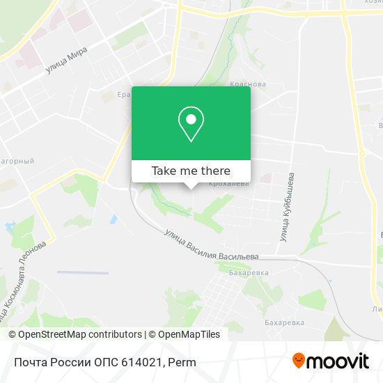 Почта России ОПС 614021 map