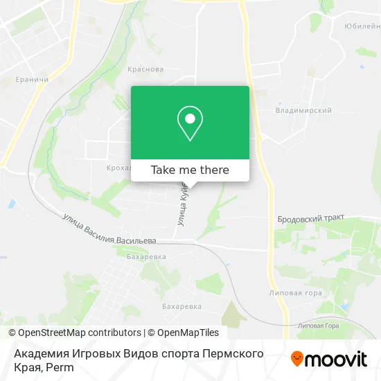 Академия Игровых Видов спорта Пермского Края map
