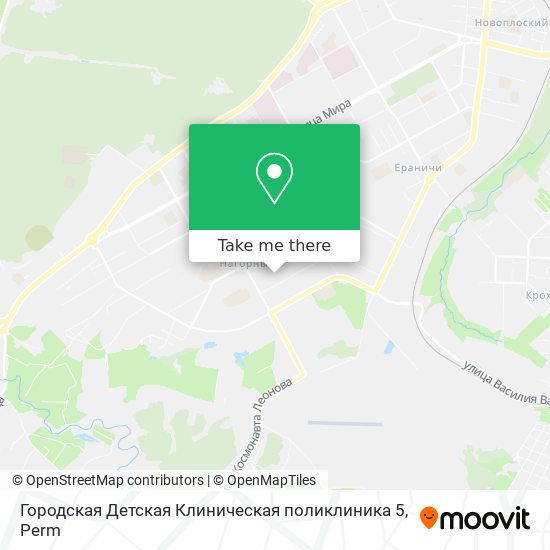 Городская Детская Клиническая поликлиника 5 map