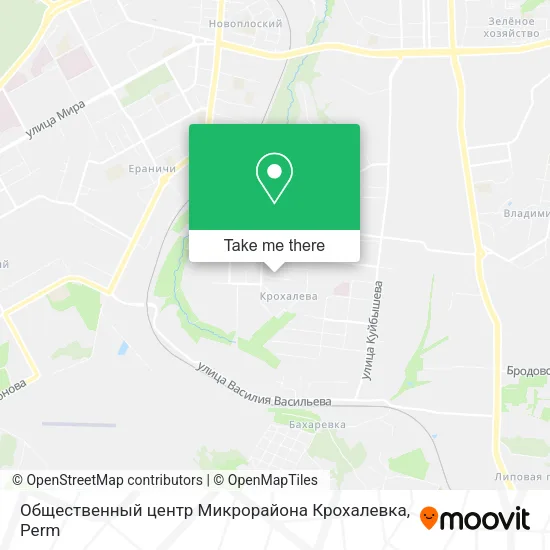 Общественный центр Микрорайона Крохалевка map