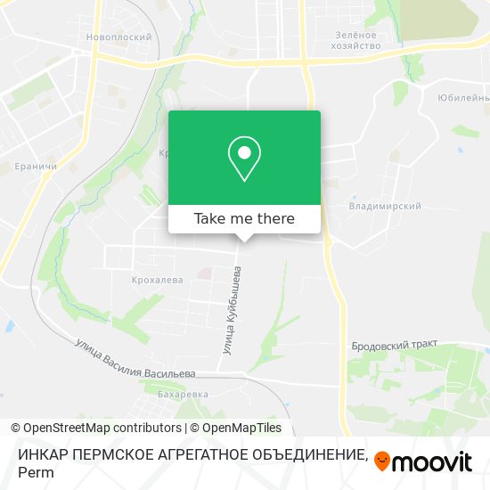ИНКАР ПЕРМСКОЕ АГРЕГАТНОЕ ОБЪЕДИНЕНИЕ map