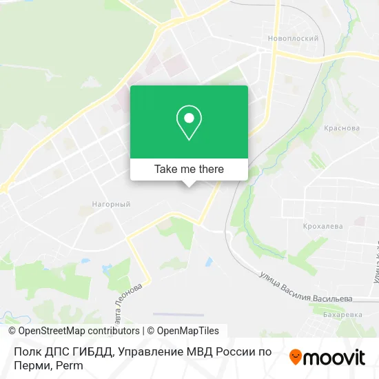 Полк ДПС ГИБДД, Управление МВД России по Перми map