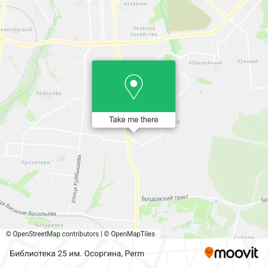 Библиотека 25 им. Осоргина map
