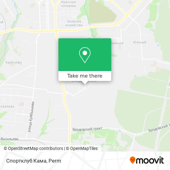 Спортклуб Кама map