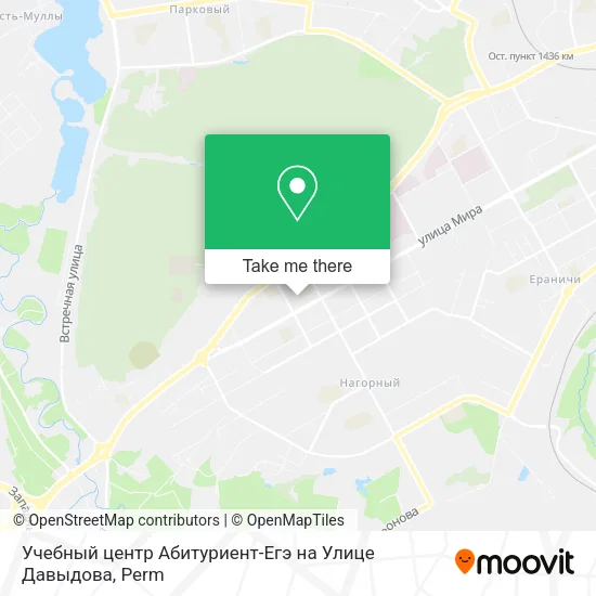 Учебный центр Абитуриент-Егэ на Улице Давыдова map