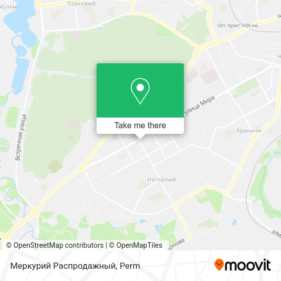 Меркурий Распродажный map