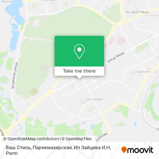 Ваш Стиль, Парикмахерская, Ип Зайцева И.Н map