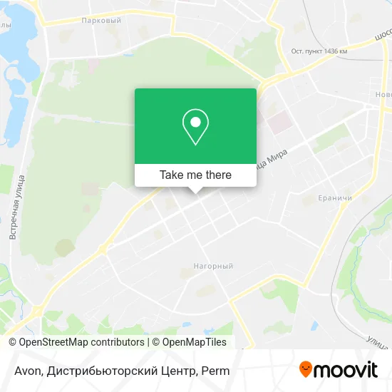 Avon, Дистрибьюторский Центр map