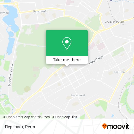Пересвет map