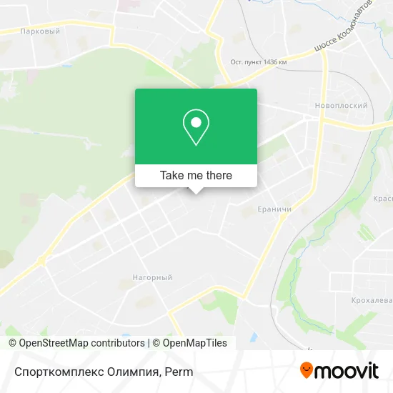 Спорткомплекс Олимпия map