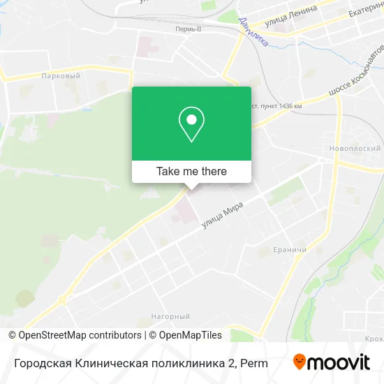 Городская Клиническая поликлиника 2 map