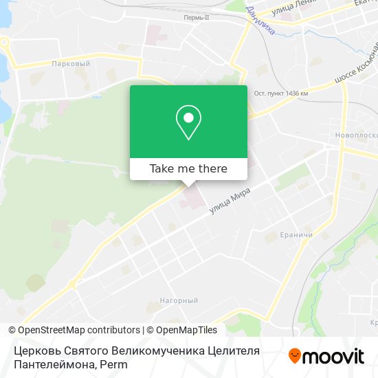 Церковь Святого Великомученика Целителя Пантелеймона map