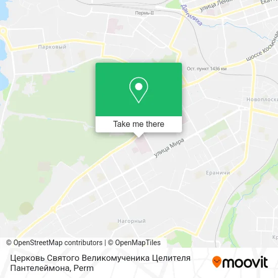 Церковь Святого Великомученика Целителя Пантелеймона map