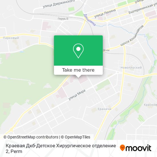 Краевая Дкб-Детское Хирургическое отделение 2 map
