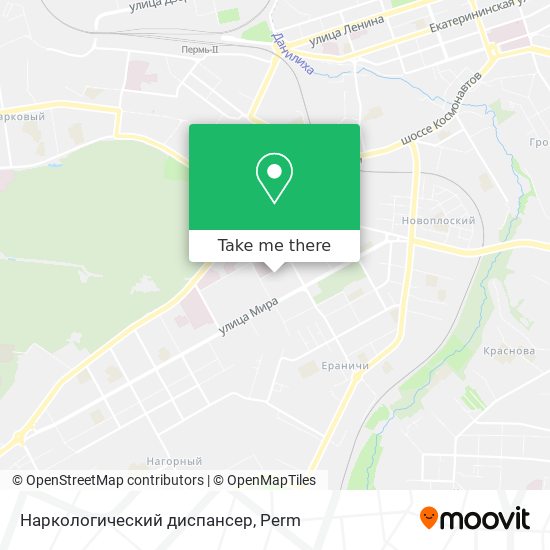 Наркологический диспансер map
