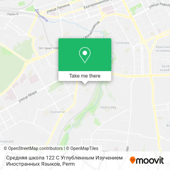 Средняя школа 122 С Углубленным Изучением Иностранных Языков map
