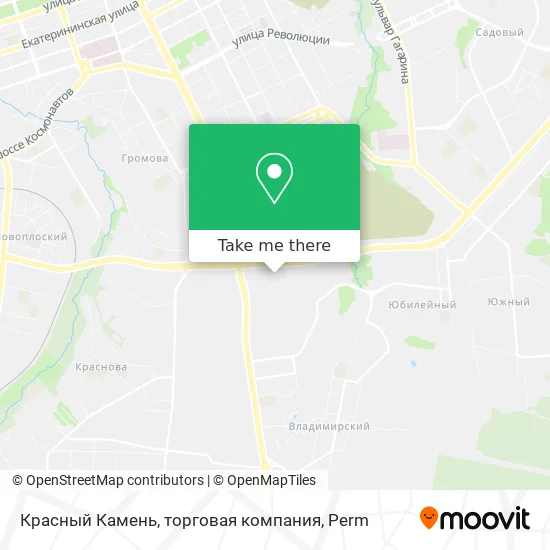 Красный Камень, торговая компания map