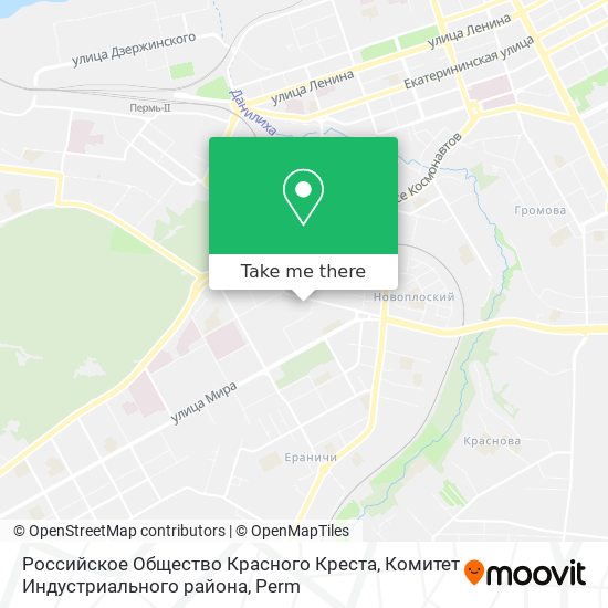 Российское Общество Красного Креста, Комитет Индустриального района map