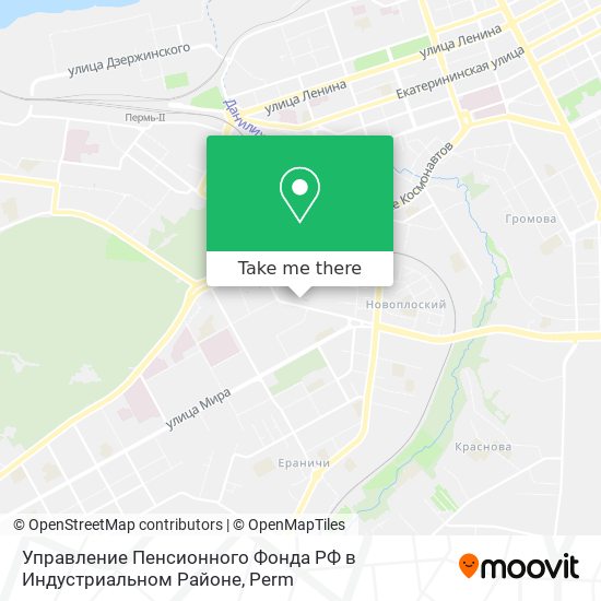 Управление Пенсионного Фонда РФ в Индустриальном Районе map