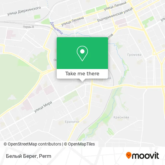 Белый Берег map