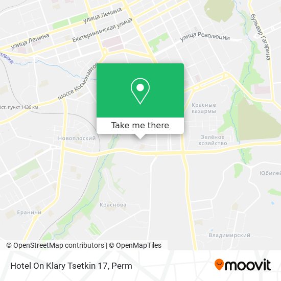 Hotel On Klary Tsetkin 17 map