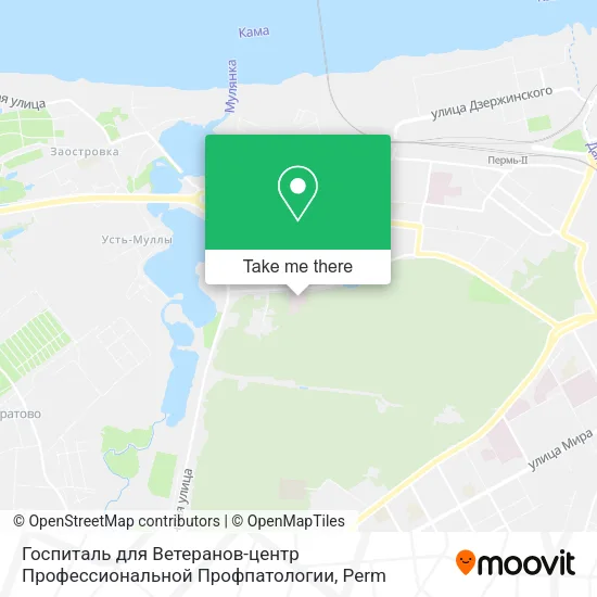Госпиталь для Ветеранов-центр Профессиональной Профпатологии map