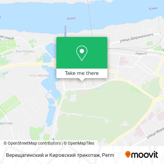 Верещагинский и Кировский трикотаж map