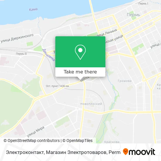 Электроконтакт, Магазин Электротоваров map