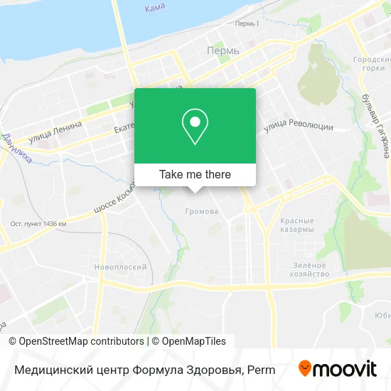 Медицинский центр Формула Здоровья map