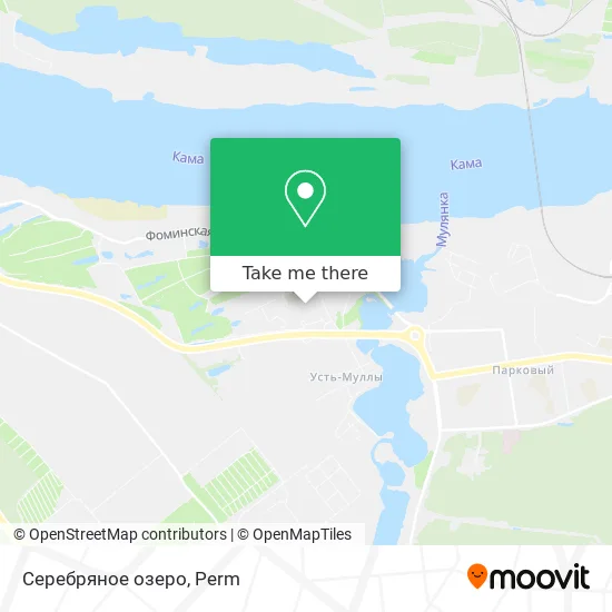 Серебряное озеро map