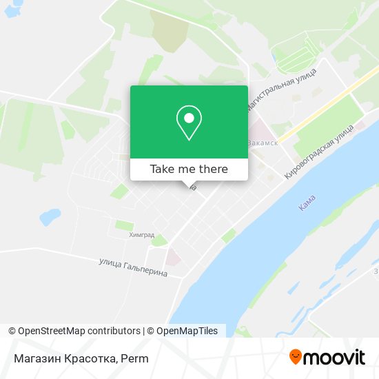 Магазин Красотка map