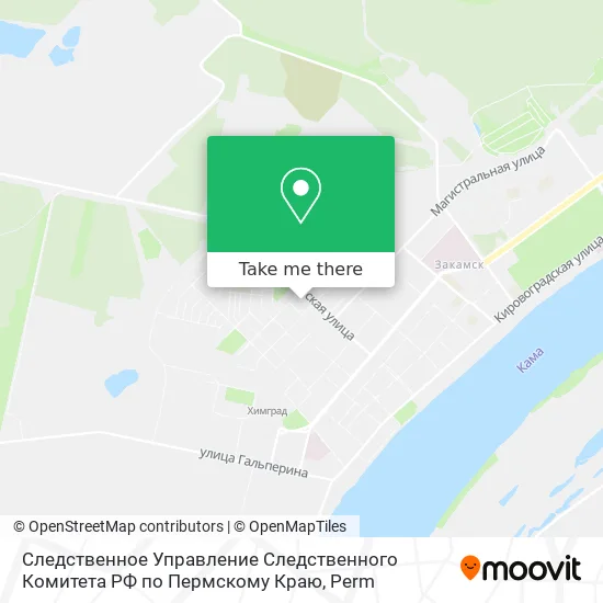 Следственное Управление Следственного Комитета РФ по Пермскому Краю map
