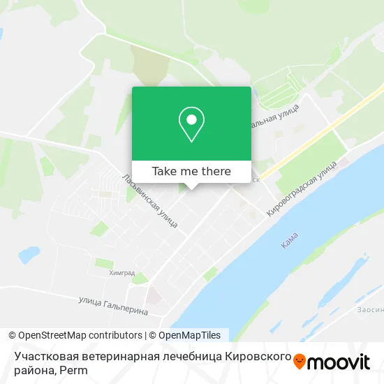 Участковая ветеринарная лечебница Кировского района map