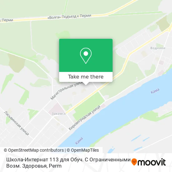 Школа-Интернат 113 для Обуч. С Ограниченными Возм. Здоровья map
