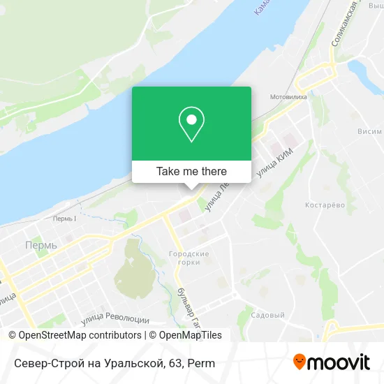 Север-Строй на Уральской, 63 map