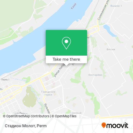 Стадион Молот map