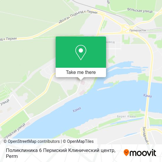 Поликлиника 6 Пермский Клинический центр map