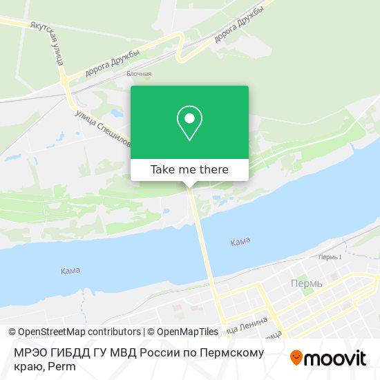 МРЭО ГИБДД ГУ МВД России по Пермскому краю map