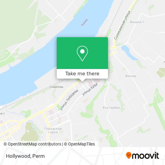 Hollywood map