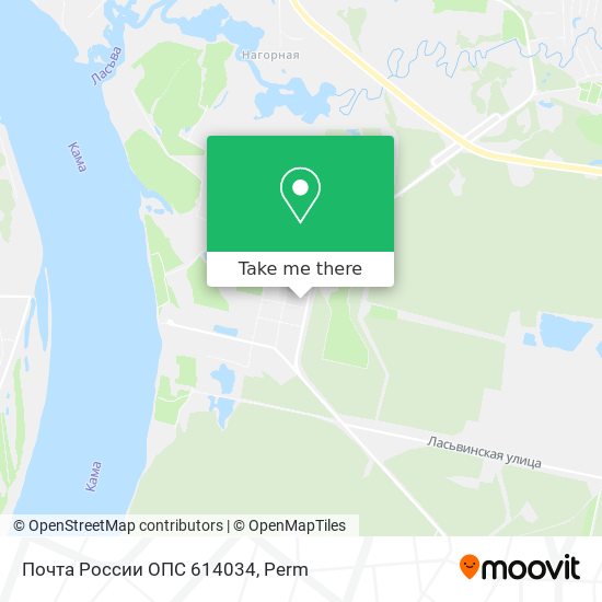 Почта России ОПС 614034 map