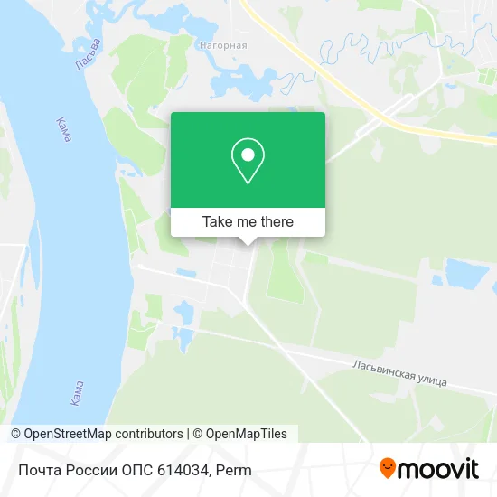 Почта России ОПС 614034 map